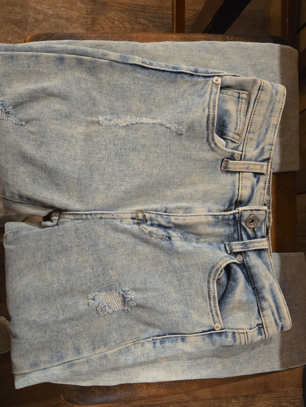 Kendall & Kylie Light Blue Skinny Jeans with Subtle Distress